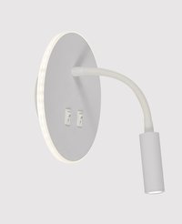 Бра Colpo 2733-1W WH 9W+3W белый/металл