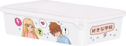 Лоток д/мелочей Trendy Keeplex Anime School 20,4х14х5,2см крышка ПП, белый