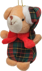 Украшение фигурное Мишка-мальчик 9см, красный, SYXTSA-5625011