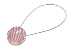 Клипсы магнитные d45 с тросом 30см, цвет №5А розовый