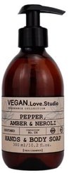 Мыло д/рук и тела VEGAN.Love.Studio 300мл Pepper, Amber, Neroli парфюмированный