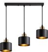 Люстра Ambrella light TR8118/3 BK/BS черный/латунь 3хE27