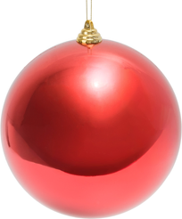 Шар 18см, красный, глянец, SYQA-0125331-1