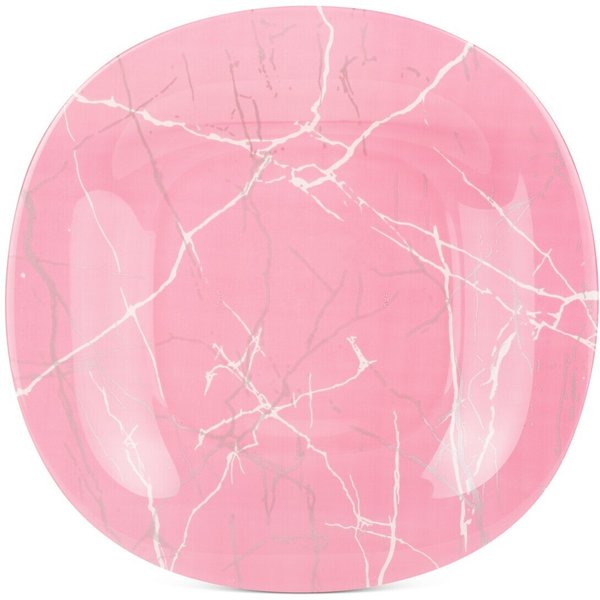 Тарелка обеденная Luminarc Marble Pink 27см розовый, стекло