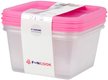 Набор емкостей д/продуктов Fun box Fusion 630мл 3шт полипропилен
