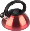 Чайник Mallony 3л нерж.сталь,свисток,красный