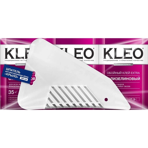 Промо-набор клей KLEO EXTRA 35м.кв.250гр 3шт + шпатель для обоев