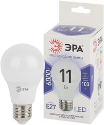 Лампочка светодиодная ЭРА STD LED A60-11W-860-E27 E27 / Е27 11 Вт груша холодный дневной свет