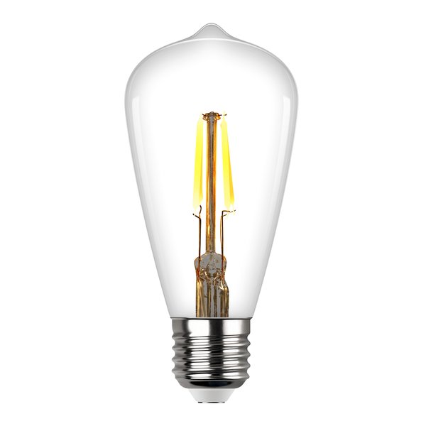 Лампа светодиодная REV VINTAGE Filament 5Вт ST64 E27 декоративная 2700K свет теплый