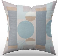 Подушка декоративная Блэкаут Фигуры 40х40 серый