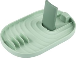 Подставка д/крышек, ложек Mallony 18х11,5х2,2см полипропилен, зеленый
