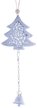 Украшение фигурное Елочка с колокольчиком 30,5х8см, цвет: серебро, металл, SYDC23-117 Украшение фигурное Елочка с колокольчиком 30,5х8см, цвет: серебро, металл, SYDC23-117