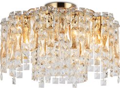 Люстра потолочная с хрусталем TR5474/10 GD/CL золото/прозрачный E14/10 max 40W D560х350