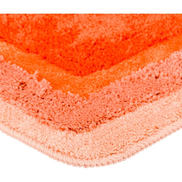 Коврик для туалета 50х50см Belorr оранжевый, микрофибра