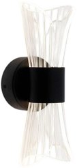 Бра DIO 12W 2Y-ON/OFF-230x80x85-BLACK/CLEAR-220-IP20
