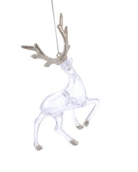 Украшение фигурное Олень 17х10х3см, прозрачный, акрил, SYYKLC-1923042