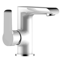 Смеситель для раковины Rossinka W35-11 хром / белый