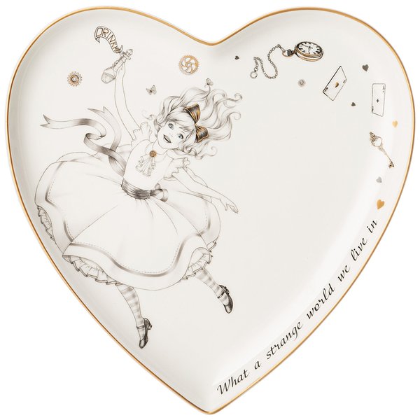 Тарелка-сердце Lefard Wonderland Девочка 21,5х2см фарфор
