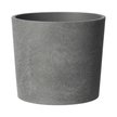Кашпо бетонное Замша d14см h13см v1,4л, кедр, серый