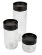 Набор банок для сыпучих продуктов Plastic Republic Bergen 05,л,1л,1,5л пластик