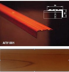 Порог угол внешний АПУ 001 24х10х900мм открытое крепление Мербау(27)