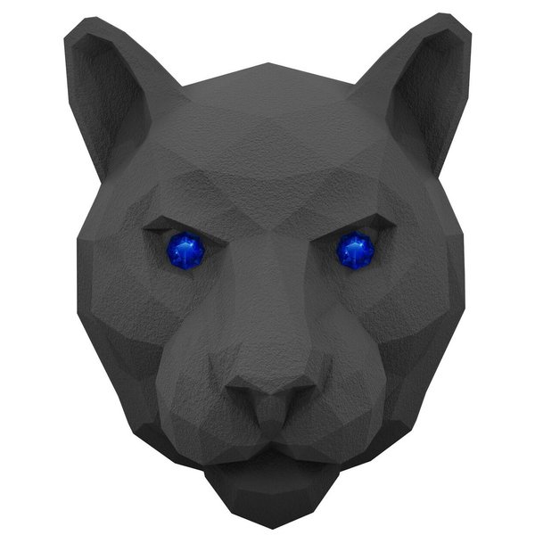 Ароматизатор в дефлектор Ceramic, 3D голова пантеры, с пробником Medori,Silver Fleece TC-2037