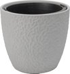 Кашпо бетонное Манго d30см h27,8см v13л, бутон, серый, с вкладкой