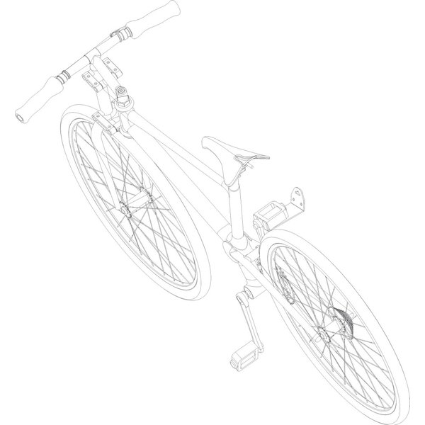 Кронштейн велосипедный педальный