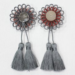 Подхват для штор Ajur HK Z4-48-10 серый