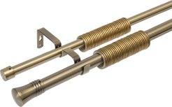 Карниз раздвижной двойной Qually 160-300см Ст.золото d25мм