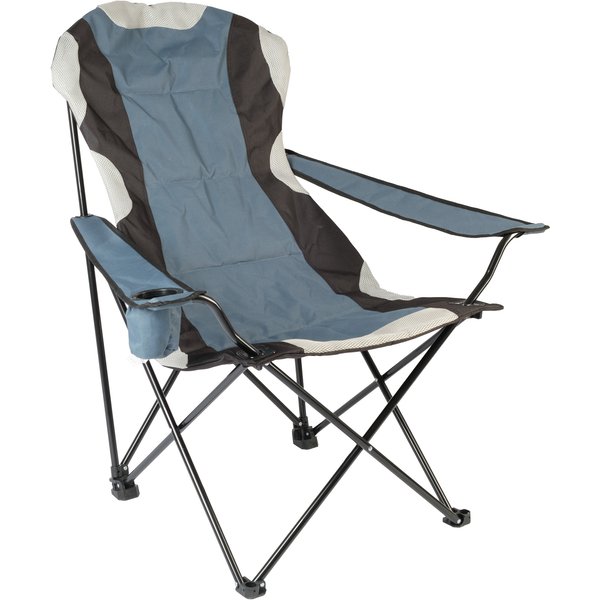Кресло складное Weekemp Байкал 88х73см h105см, сталь/полиэстер 600D, серо-голубой, 718038