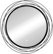Зеркало Mirel Led d75 черное