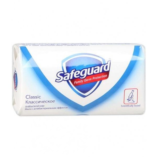 Мыло туалетное Safeguard 90г Классическое, антибактериальный эффект