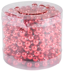 Бусы новогодние SY17ZL-159 шарики 8мм,длина 5м красный