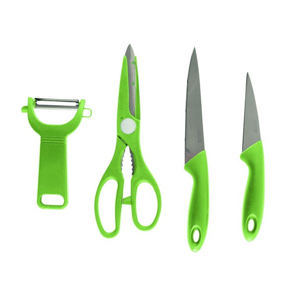 Набор кухонный Mallony Classico 5предметов: нож 2шт, ножницы, овощечистка, доска разделочная