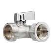 Кран латунный трёхпроходной MPF 1/2"х3/4"х1/2" внутренняя-наружная резьба