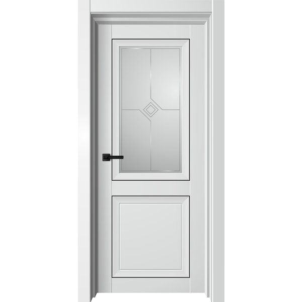 Дверь ДО Next Soft Touch белый бархат/ белый сатин рисунок наливной 700х2000мм