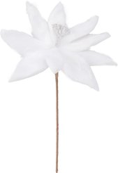 Цветок декоративный 26см белый 78002В
