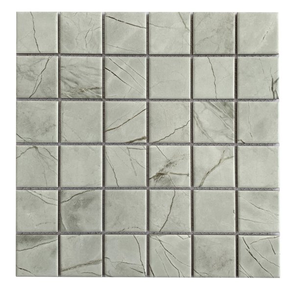 Мозаика Tessare 30,6х30,6х0,6см керамика белый (МРАА2002) мрамор