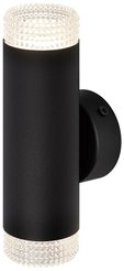Бра ЭРА WL50 BK/TR 2хGU10 2х12Вт IP20 черный, прозрачный