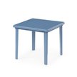 Стол квадратный пластиковый 800х800х740мм синий М2594
