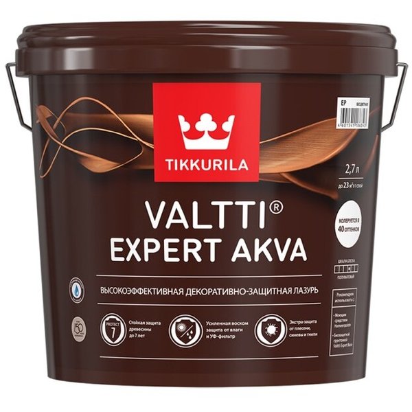 Антисептик декоративный Valtti Expert Akva тик 2,7л