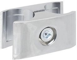 Соединитель труба-панель параллельно хром