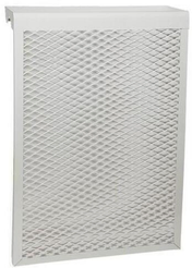 Экран радиаторный,просечно-вытяжной,390х610х140,4-х секционный,сталь,белый