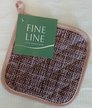 Прихватка рогожка 18х18 Fine Line Тауп
