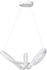 Люстра Оскар 178W LED пульт, металл, акрилл, белый