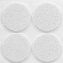 Накладки для мебели защитные Vortex фетр d38мм белые