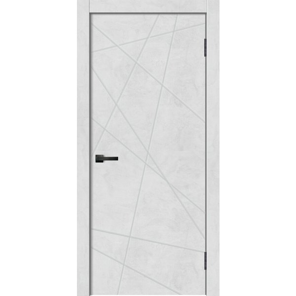 Дверь ДГ Geometry-1 ПВХ бетон снежный 900х2000мм