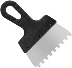 Шпатель зубчатый Мастер 150мм 8х8мм пласт.ручка 