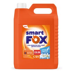 Гель-концентрат д/стирки Smart Fox Color 5л Горный эдельвейс